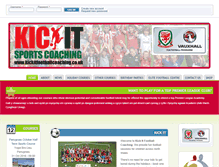 Tablet Screenshot of kickitfootballcoaching.co.uk